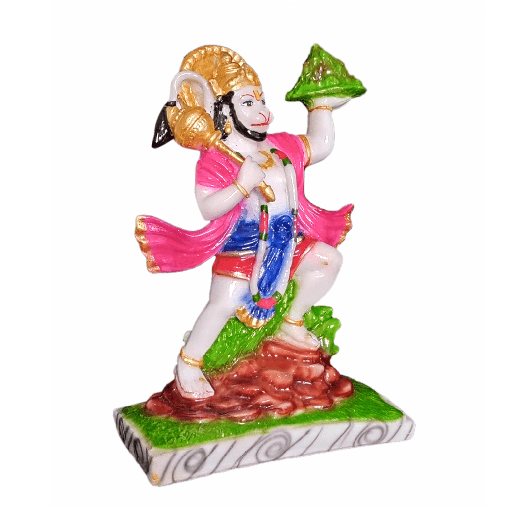 Hanuman Marble Idol for Home office Puja