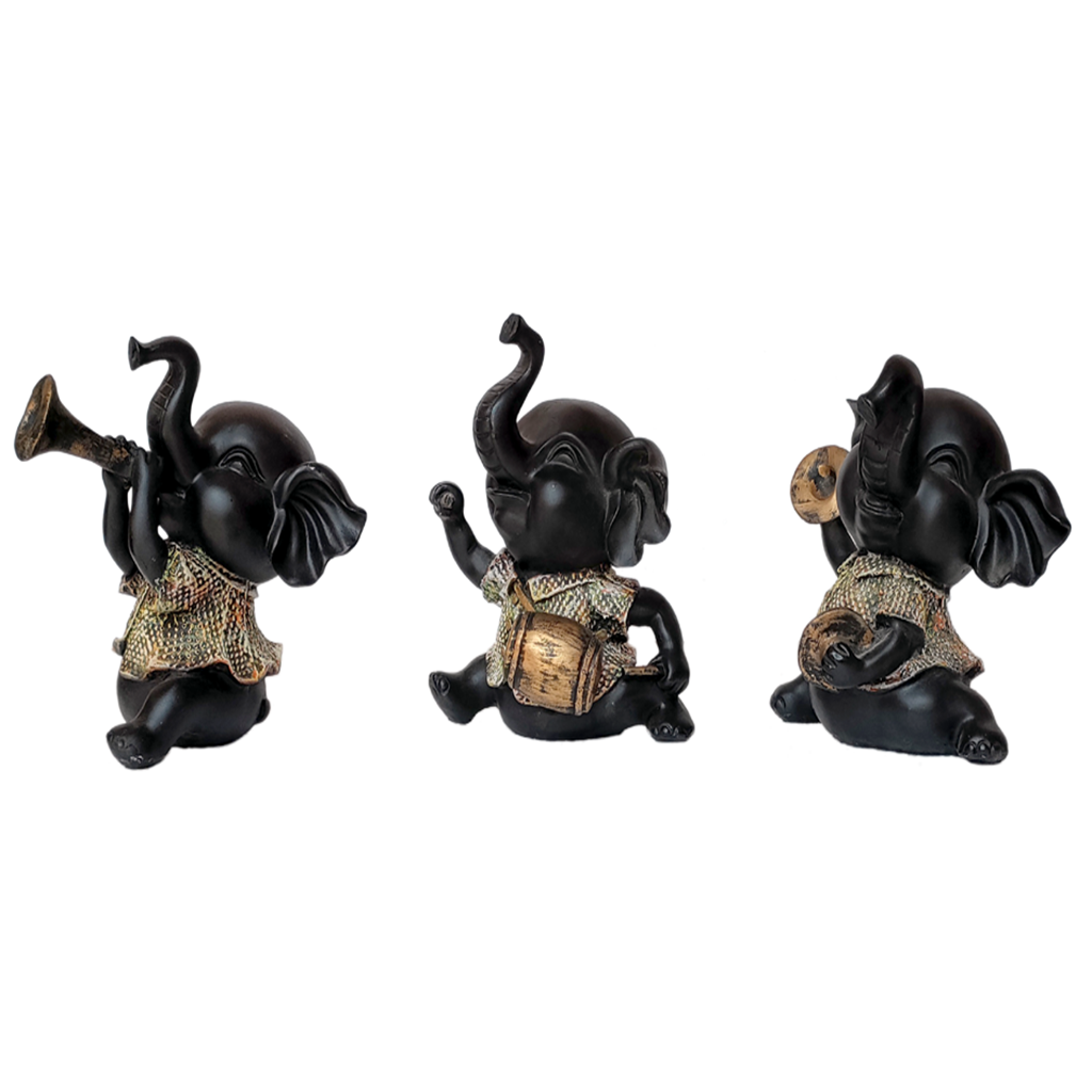 Set of three Musical Appu Showpiece