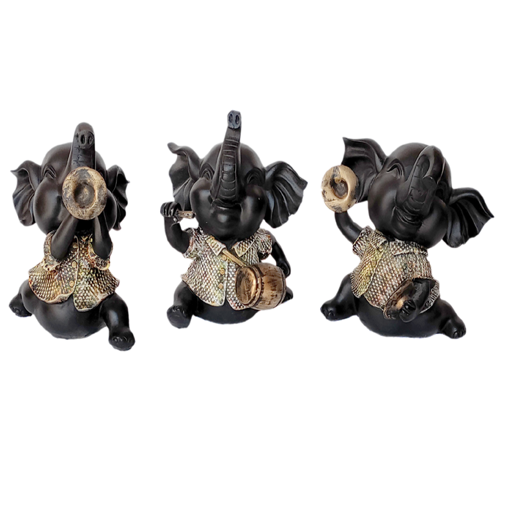 Set of three Musical Appu Showpiece