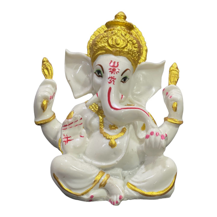 Lord Ganpati Marble Look Idol