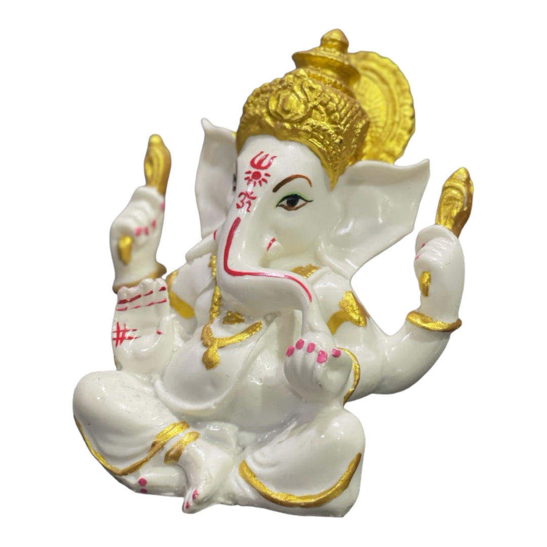 Lord Ganpati Marble Look Idol