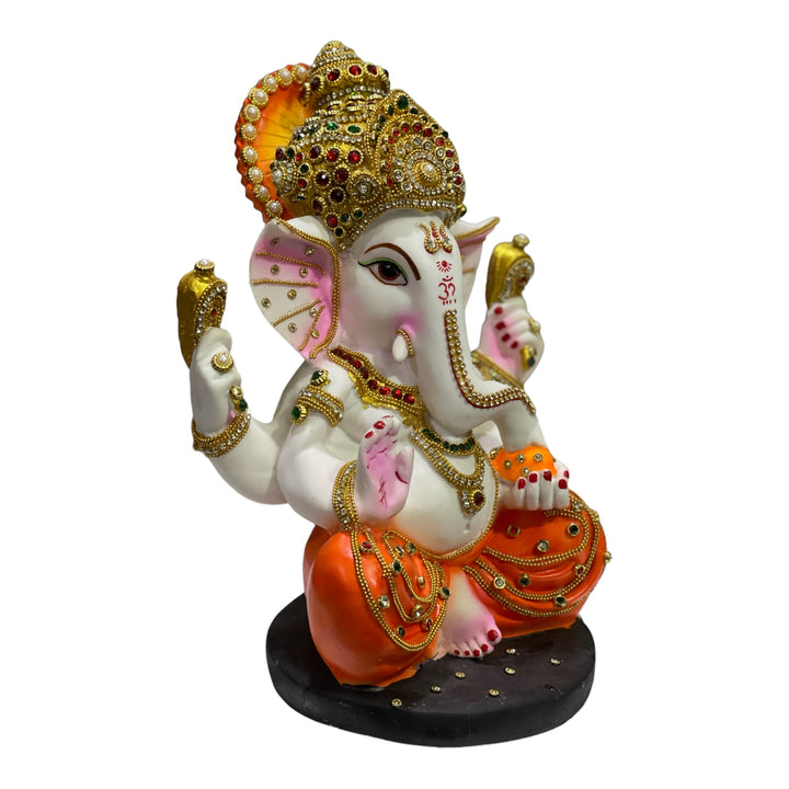 Mukut Ganesh MArble Look Idol