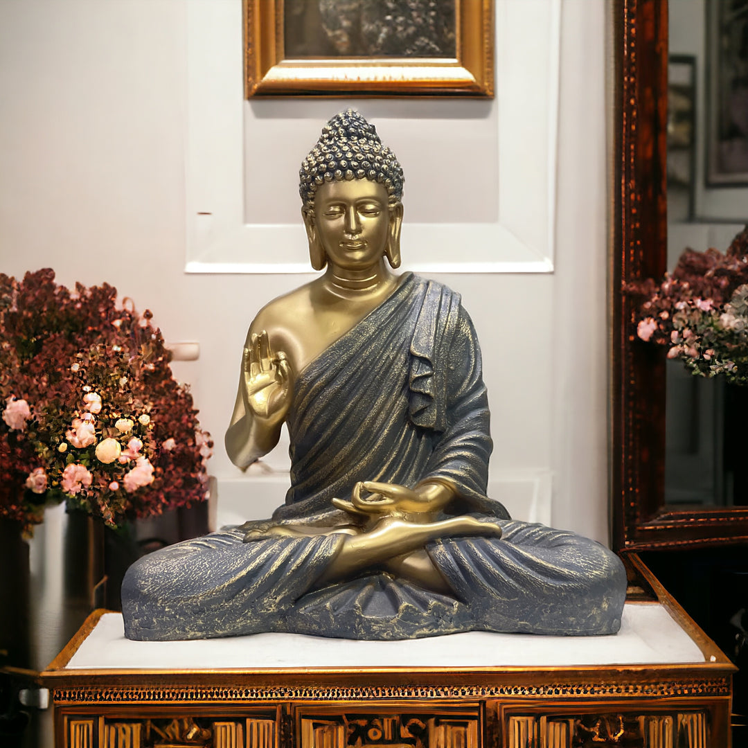 Symbol of Peace Meditating Buddha Statue Home décor Idol  15 inches