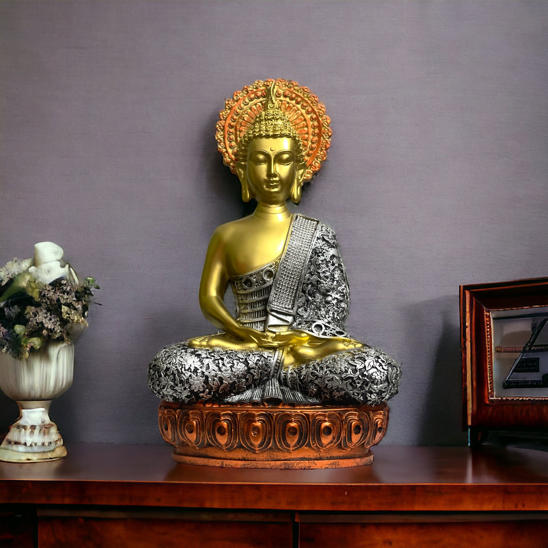 Buddha Idol Meditating Mudra Height 41 CM