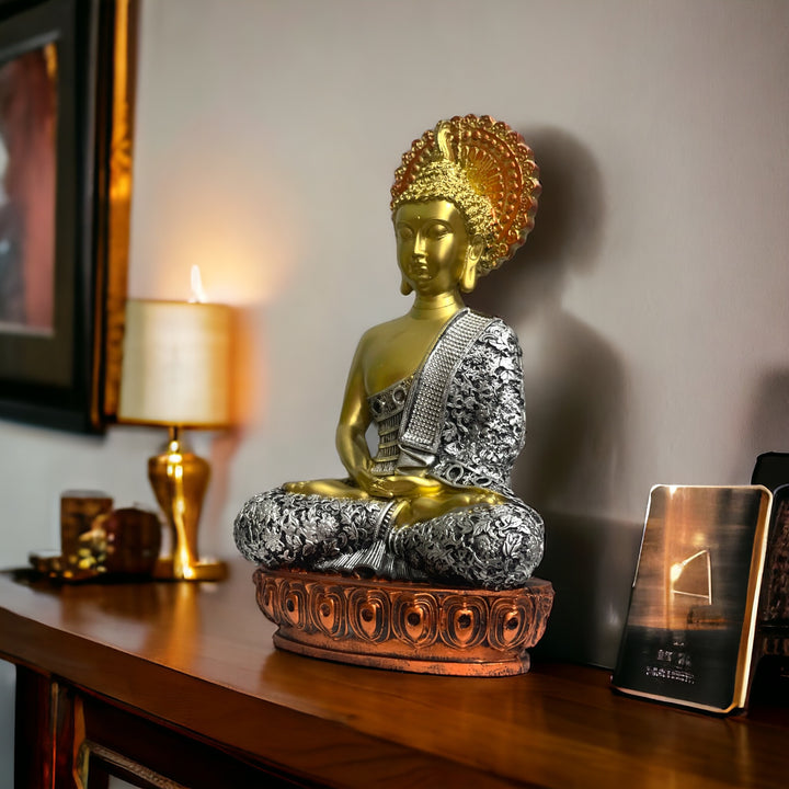 Buddha Idol Meditating Mudra Height 41 CM