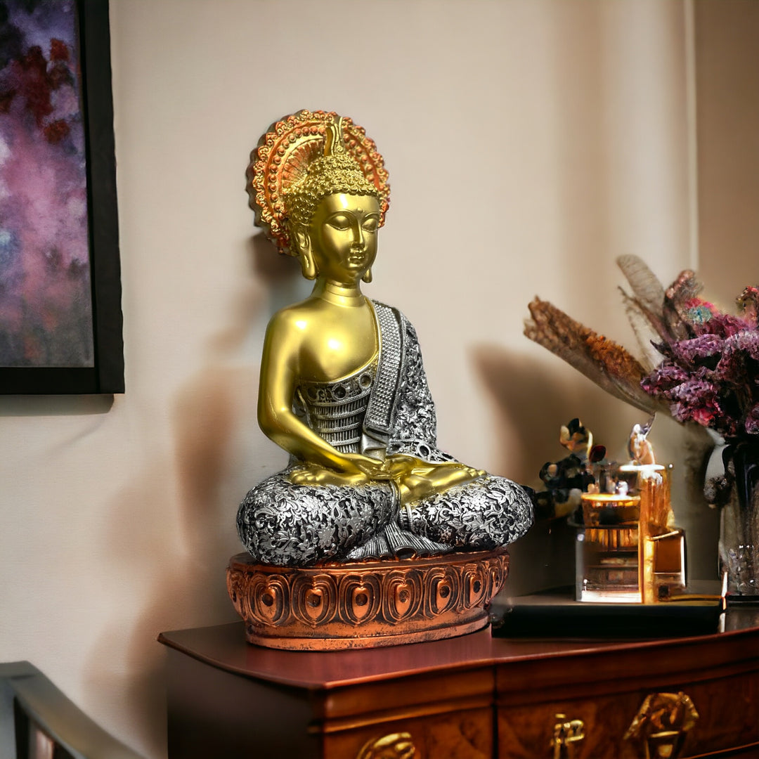 Buddha Idol Meditating Mudra Height 41 CM