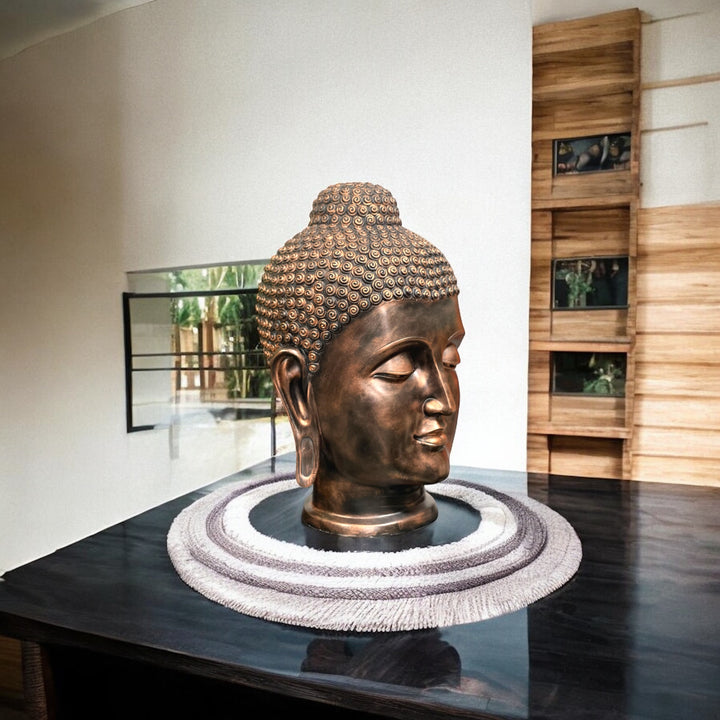 Gautam Buddha Head Face Statue Showpiece Best For Office Decor Height 58 Cm