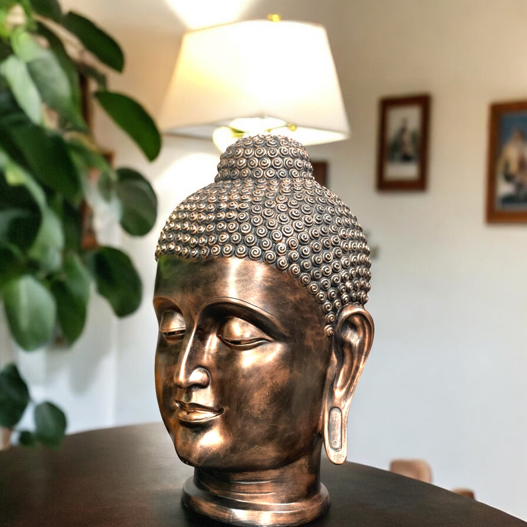 Gautam Buddha Head Face Statue Showpiece Best For Office Decor Height 58 Cm