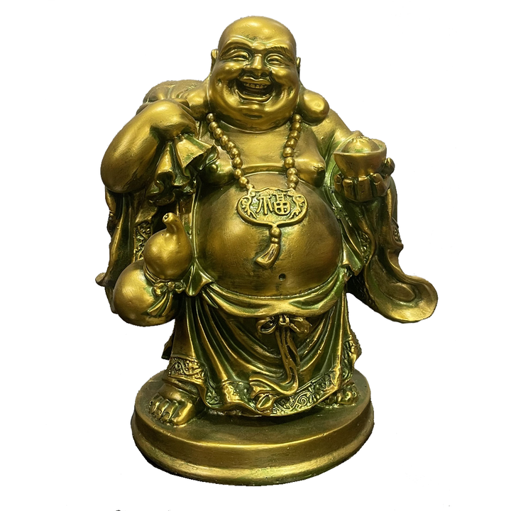 Laughing Buddha have Coin Pottly Statue 